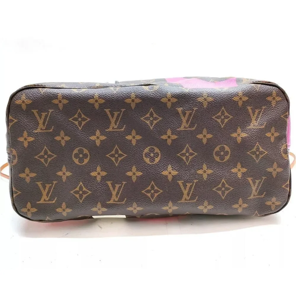 Auth Louis Vuitton Neverfull Tote Limited Edition Game ON Monogram Canvas MM